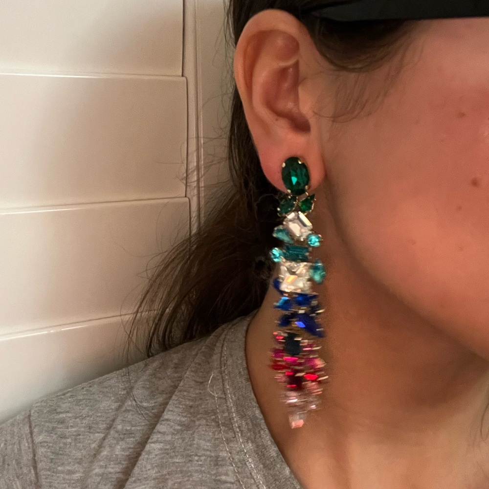VINTAGE COLORFUL UNIQUE EARRINGS